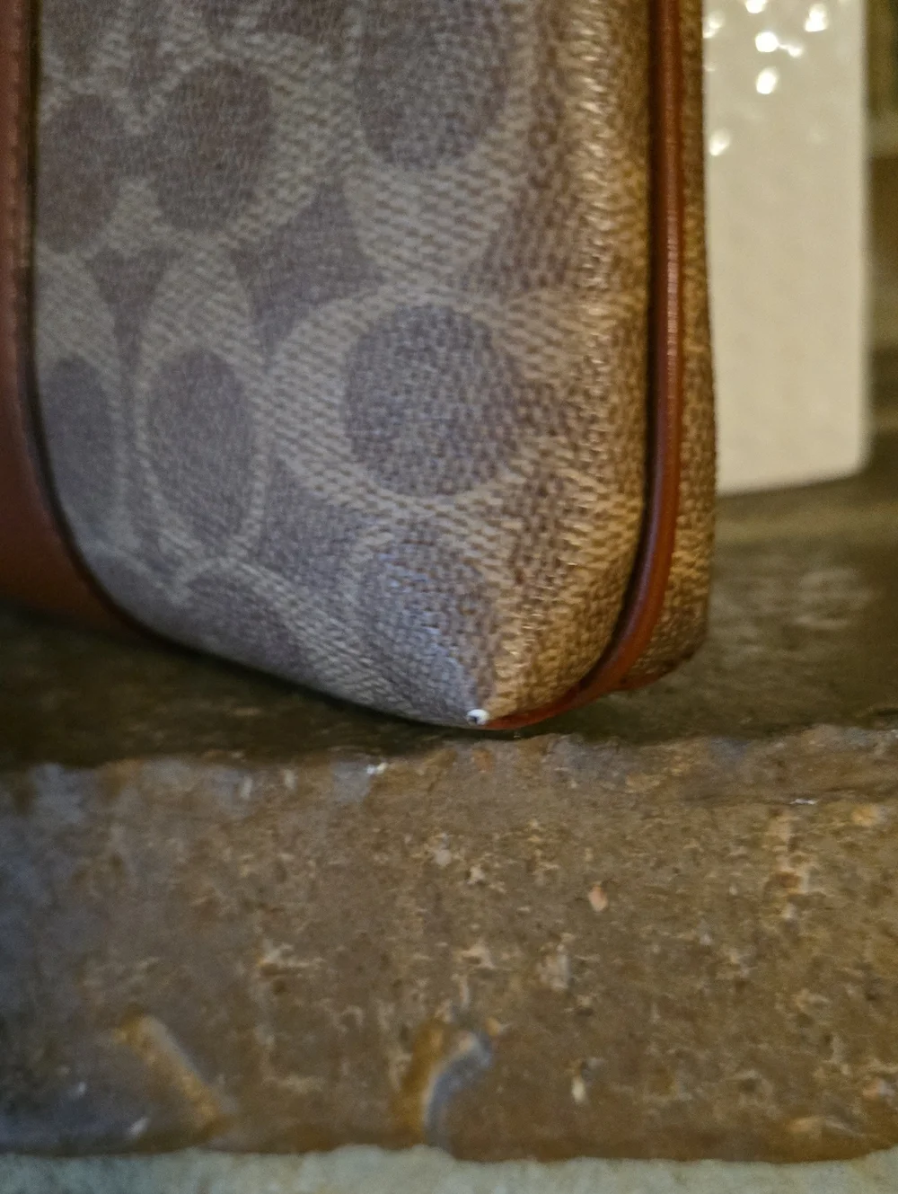 COACH Signature Kitt Messenger Brown Crossbody